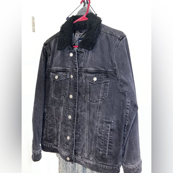 Abercrombie and Fitch Denim Jacket Black - Picture 1 of 1